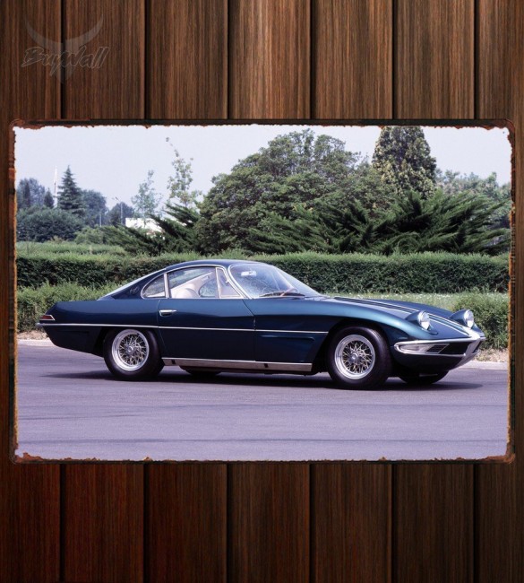 Металлическая табличка Lamborghini 350 GTV Металлическая табличка Lamborghini 350 GTV